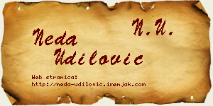 Neda Udilović vizit kartica